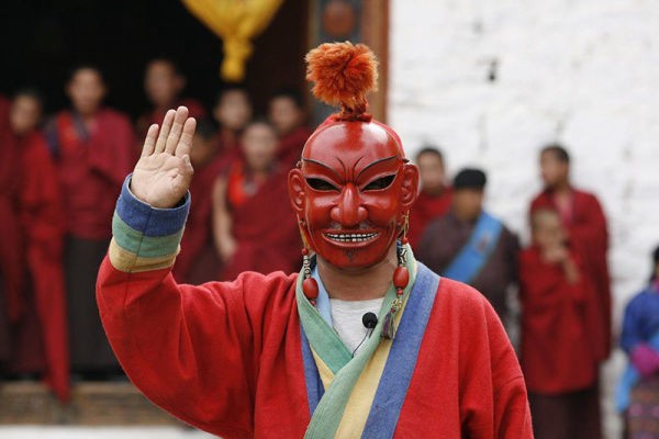 不丹节庆小丑